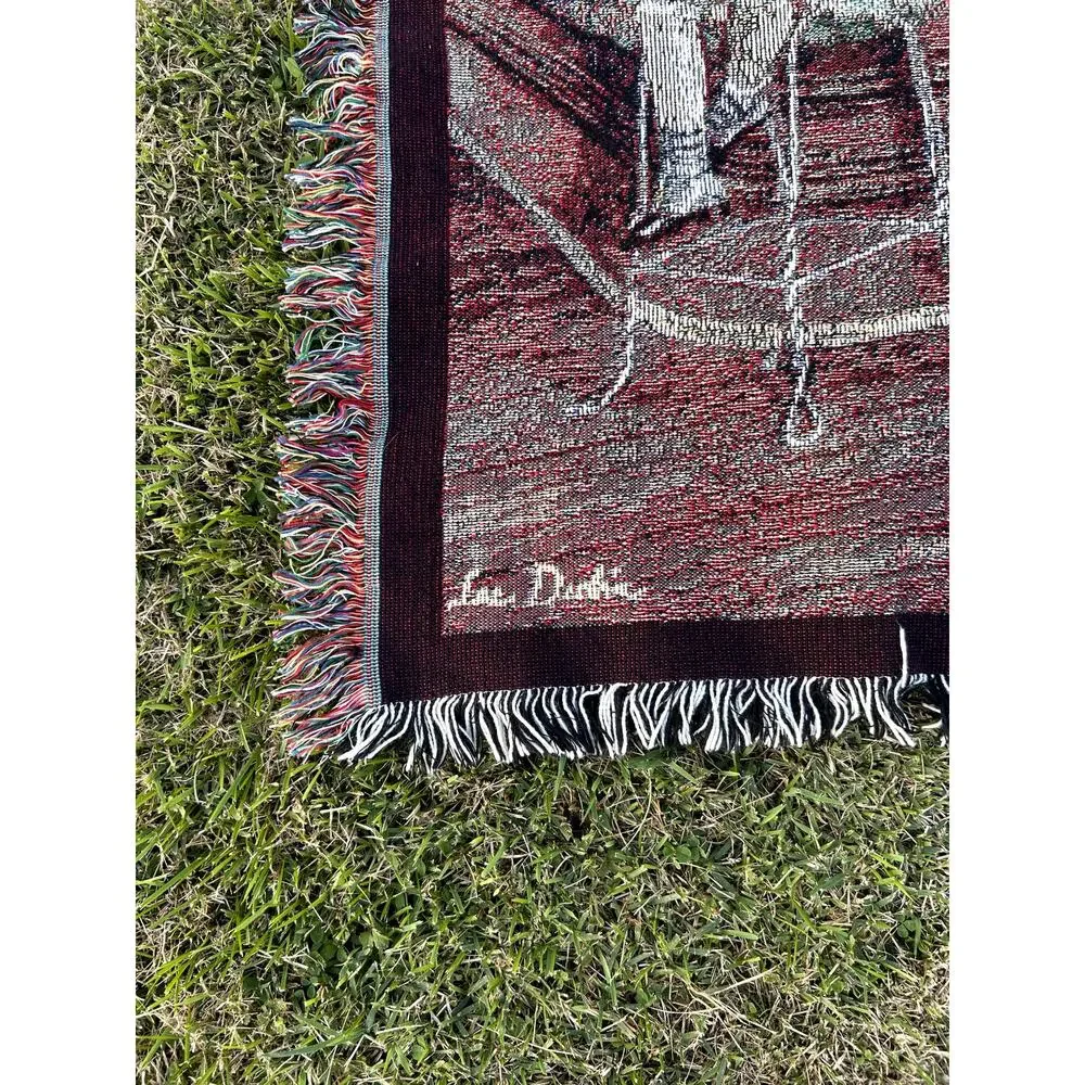 Vintage 90s Italian Restaurant Drug Store Tapestry Blanket